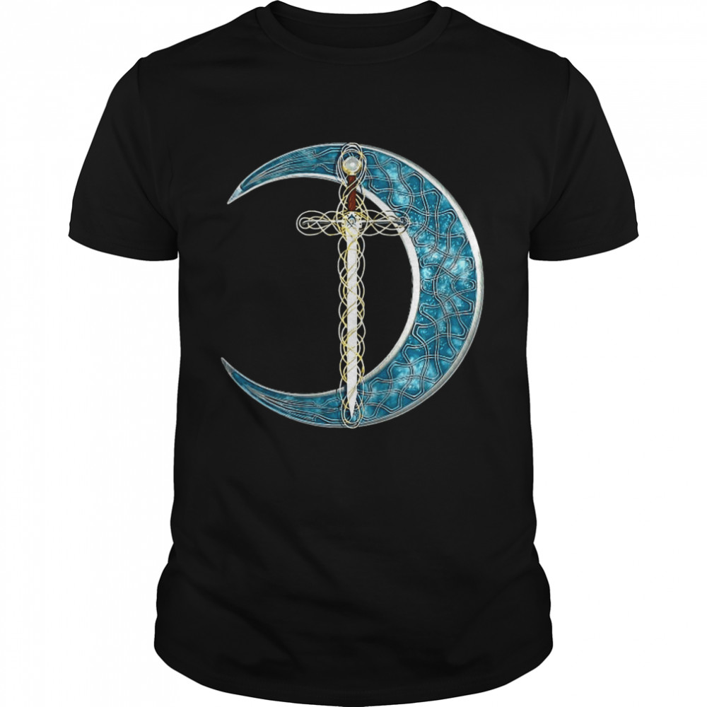 Fantasy Moon And Celtic Sword Shirt