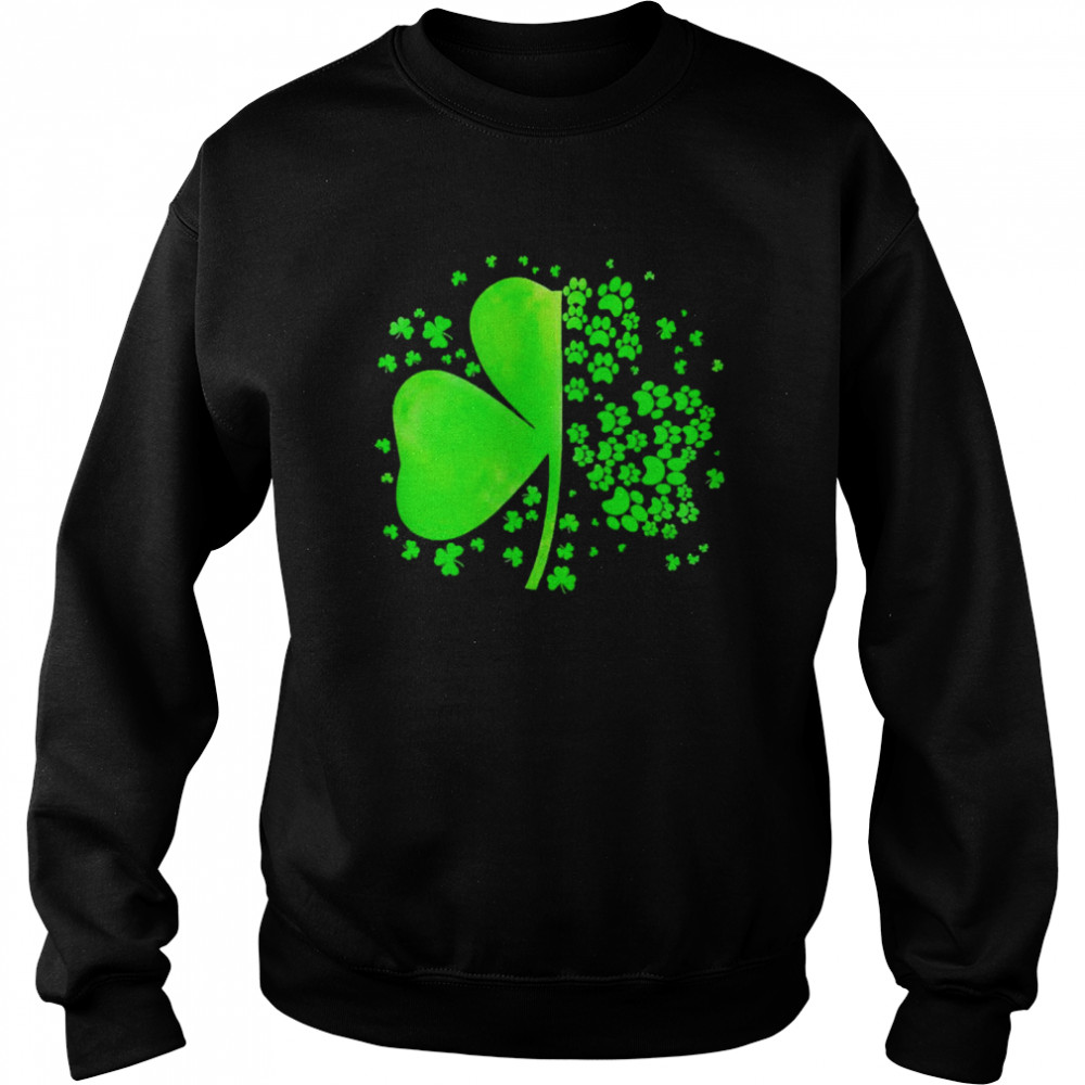 Green Leaf Clover Paw  Unisex Sweatshirt