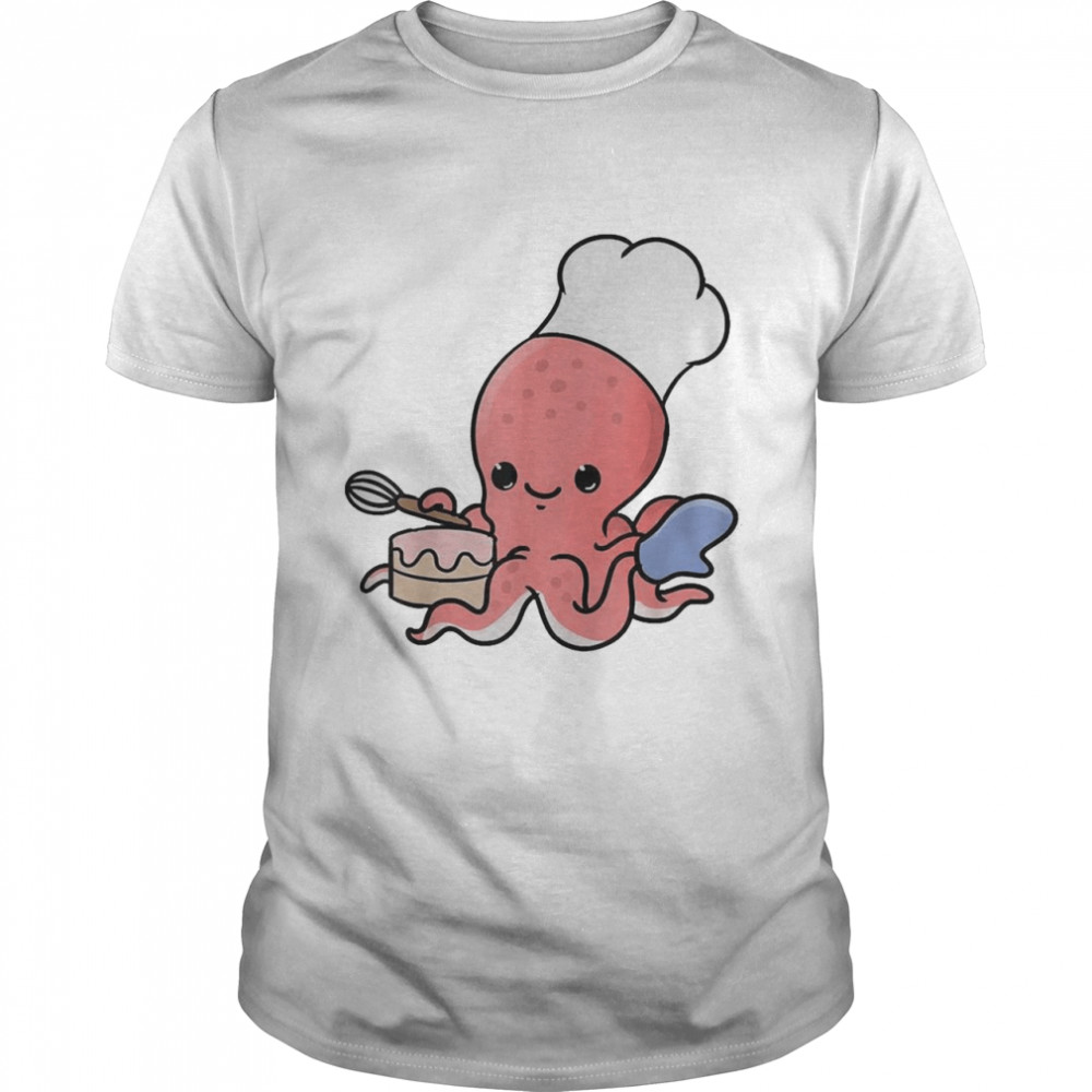 Octopus Baking Cake Octopus Shirt