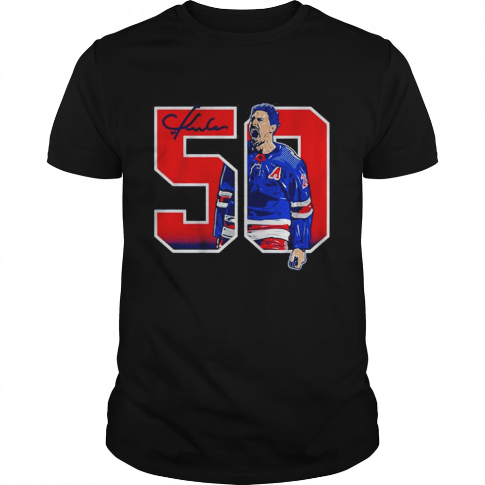 Chris Kreider 50 Goals Signature 2022 Shirt
